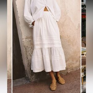 Christy Dawn Gabrielle Skirt - Pearl - size XS